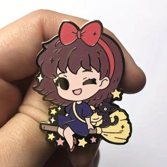 Chibi Kiki: Studio Ghibli Delivery Magic Enamel Pin - Picture 2 of 4